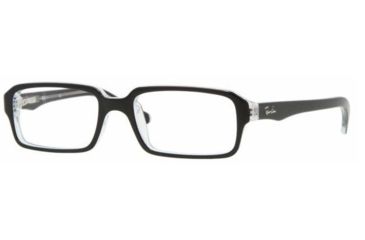 Image of Ray-Ban RY1520 SV Prescription Eyeglasses - Top Black On Transparent Frame / 45 mm Prescription Lenses, 3529-4515