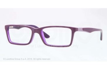 Image of Ray-Ban RY1534 Bifocal Prescription Eyeglasses 3589-46 - Top Violet On Violet Transp Frame