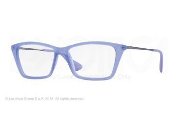 Image of Ray-Ban SHIRLEY RX7022 Single Vision Prescription Eyeglasses 5368-52 - Rubber Lilac Frame