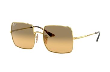 Image of Ray-Ban SQUARE RB1971 Sunglasses 9150AC-54 - , Photo Orange Gradient Brown Lenses
