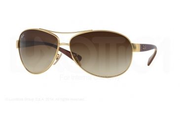 Image of Ray-Ban Sunglasses RB3386 112/13-67 - Matte Gold Frame, Gradient Brown Lenses