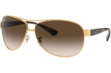 Image of Ray-Ban Sunglasses RB3386 - Arista Frame / Brown Gradient 63 mm Diameter Lenses, 001-13-6313