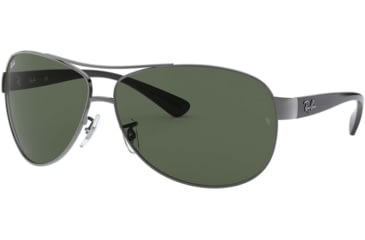 Image of Ray-Ban Sunglasses RB3386 - Gunmetal Frame / Green 67 mm Diameter Lenses, 004-71-6713