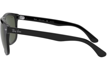 Image of Ray-Ban Sunglasses RB4147 601/58-6000 - Black Frame, Crystal Green Lenses