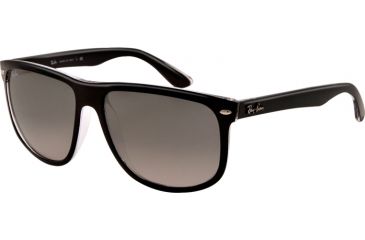 Image of Ray-Ban Sunglasses RB4147 603971-60 - Top Black On Trasparent Frame, grey gradient azure Lenses
