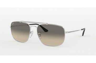 Image of Ray-Ban THE COLONEL RB3560 Bifocal Prescription Sunglasses, 61mm, Silver, RB3560-003-32-61-BI