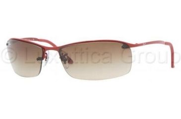 Image of Ray-Ban Top Bar Sunglasses RB3183 031/13-6315 - Dark Red Brown Gradient