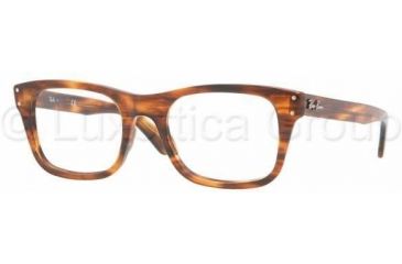 Image of Ray-Ban RX5227 Single Vision Prescription Eyewear 2144-5220 - Striped Havana 