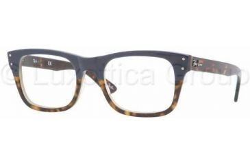 Image of Ray-Ban RX5227 Single Vision Prescription Eyewear 5029-5220 - Blue Grad Havana/Yel G 
