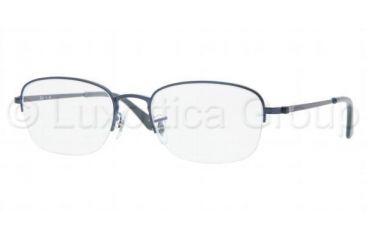Image of Ray-Ban RX6206 Progressive Prescription Eyeglasses 2510-5019 - Matte Dark Blue 