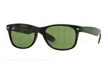 Image of Ray-Ban New Wayfarer Prescription Sunglasses RB2132 RB2132-61844E-52 - Lens Diameter 52 mm, Frame Color Matte Black