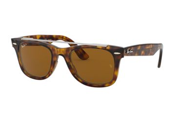 Image of Ray-Ban WAYFARER RB4540 Prescription Sunglasses, 50mm, Tortoise, RB4540-710-57-50-SV