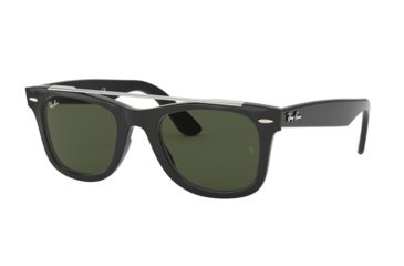 Image of Ray-Ban WAYFARER RB4540F Sunglasses 601/31-52 - , Green Lenses