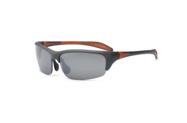 Image of Real Kids Shades Graphite/Orange Blade Frame Polycarbonate with Silver Mirror Lens 10+, Unisex 10BLDGROR