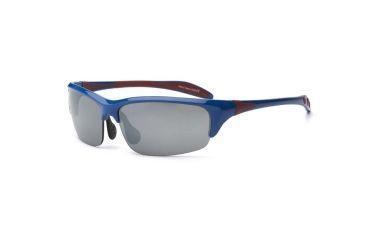 Image of Real Kids Shades Royal/Red Blade Frame Polycarbonate with Silver Mirror Lens 10+, Unisex 10BLDRYRD