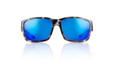 Image of Redfin Polarized Sanibel Sunglasses, Black Tortoise Frame, Atlantic Blue Polarized Lens, One Size, 1406