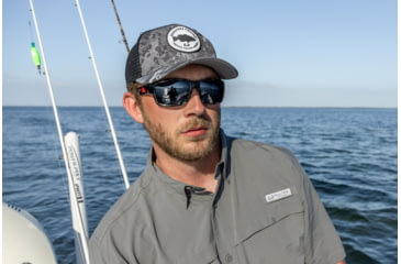 Image of Redfin Polarized Sanibel Sunglasses, Black Tortoise Frame, Dark Shad Mirror Polarized Lens, One Size, 1404