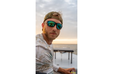 Image of Redfin Polarized Sanibel Sunglasses, Driftwood Frame, Seagrass Polarized Lens, One Size, 1409