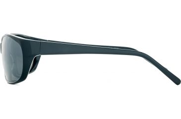 Image of Reptile Sun Brady Sunglasses, Black Frame, Titanium Black/Glass Lens, Polarized, BRABBL