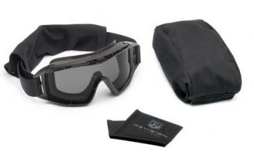 Image of Revision Desert Locust Extreme Weather Goggles, Black, Basic Kit w/ Smoke Lens 4-0309-0202