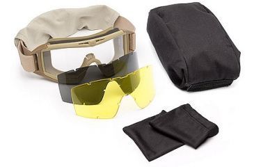 Image of Revision Eyewear Desert Locust Ballistic Goggle Essential Kit, Tan