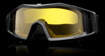 Image of Revision Eyewear WolfSpider Goggles - Black frame, Hi-Contrast Yellow lens