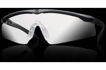 Image of Revision SawFly-TX MaxWrap Eyewear, Black with Clear Lens