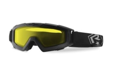 Image of Revision Snowhawk Basic Goggle System w/ Yellow High-Contrast Lens, Black Frame, 4-0100-0010
