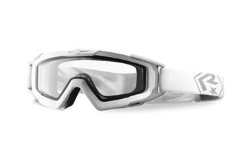 Image of Revision Snowhawk Basic Goggle System w/ Clear Lens, White Frame, 4-0100-0007