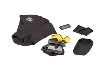 Image of Revision Snowhawk Deluxe Goggle System w/  Clear, Solar, Yellow High-Contrast Lenses, Black Frame, 4-0100-0004