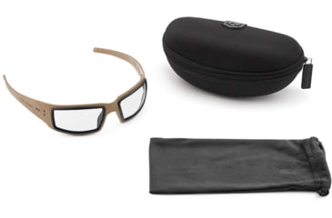 Image of Revision Speed Demon Sunglasses Basic Kits, Cerakote Coyote Brown Frame, Clear Lens, 4-0756-0014