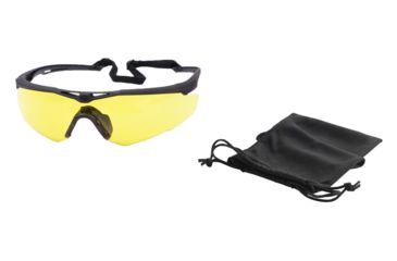 Image of Revision Stingerhawk Eyewear Basic Kit, Yellow Lens, Black Frame, Regular, 4-0152-0005