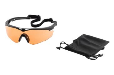 Image of Revision Stingerhawk Eyewear Basic Kit, Vermillion Lens, Black Frame, Regular, 4-0152-0007