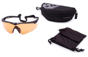 Image of Revision Stingerhawk Eyewear System Basic Kit Shooting Glasses, Regular, Vermillion, 4-0152-0023