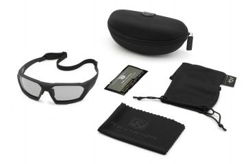Image of Revision Unisex Shadowstrike Ballistic Sunglass Basic, Black, w/ Polarized Lens 4-0750-0007