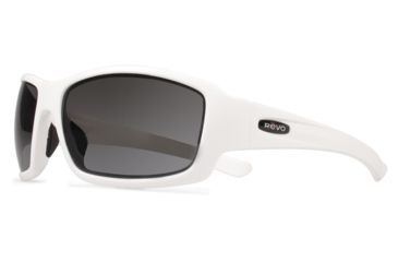 Image of Revo Bearing Sunglasses, Matte White Frame, Graphite Lens RE4057-09-GY