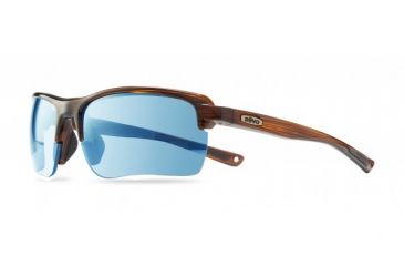 Image of Revo Crux C Single Vision Prescription Sunglasses, Brown Woodgrain Frame, Polarized, RE 1021 02 BLSV