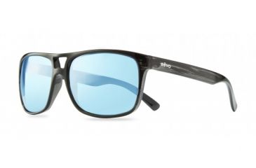 Image of Revo Holsby Sunglasses, Black Woodgrain Frame, Blue Water Lens, Polarized, RE 1019 01 BL