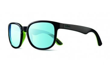 Image of Revo Kash Single Vision Prescription Sunglasses, Black/Green/Blue Frame, Polarized, RE 1028 01 BLSV