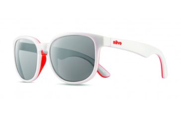 Image of Revo Kash Single Vision Prescription Sunglasses, White/Coral/Grey Frame, Polarized, RE 1028 09 GYSV