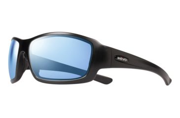 Image of Revo Maverick Single Vision Prescription Sunglasses, Black Frame, Polarized, RE 1098 01 BLSV