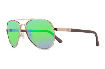 Image of Revo Raconteur Single Vision Prescription Sunglasses, Gold Frame, Green Water Lens, Polarized-RE1011-04GNSV