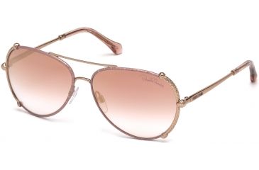 Image of Roberto Cavalli RC1029 Sunglasses - Shiny Light Bronze Frame Color, Bordeaux Mirror Lens Color