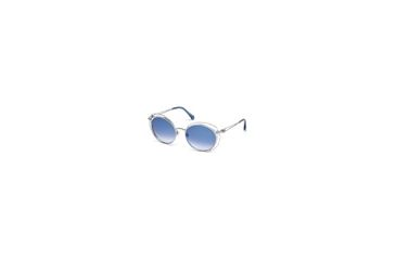 Image of Roberto Cavalli RC1030 Sunglasses - Shiny Palladium Frame Color, Blue Mirror Lens Color