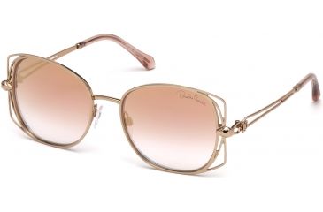 Image of Roberto Cavalli RC1031 Sunglasses - Shiny Light Bronze Frame Color, Bordeaux Mirror Lens Color
