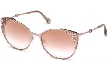 Image of Roberto Cavalli RC1033 Sunglasses - Shiny Light Bronze Frame Color, Bordeaux Mirror Lens Color
