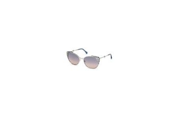 Image of Roberto Cavalli RC1033 Sunglasses - Shiny Palladium Frame Color, Blue Mirror Lens Color