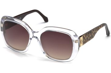 Image of Roberto Cavalli RC1041 Sunglasses - Crystal Frame Color, Brown Mirror Lens Color