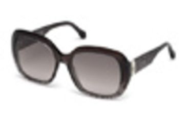 Image of Roberto Cavalli RC1041 Sunglasses - Shiny Black Frame Color, Gradient Smoke Lens Color