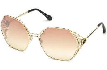 Image of Roberto Cavalli RC1056 Sunglasses - Gold Frame Color, Bordeaux Mirror Lens Color